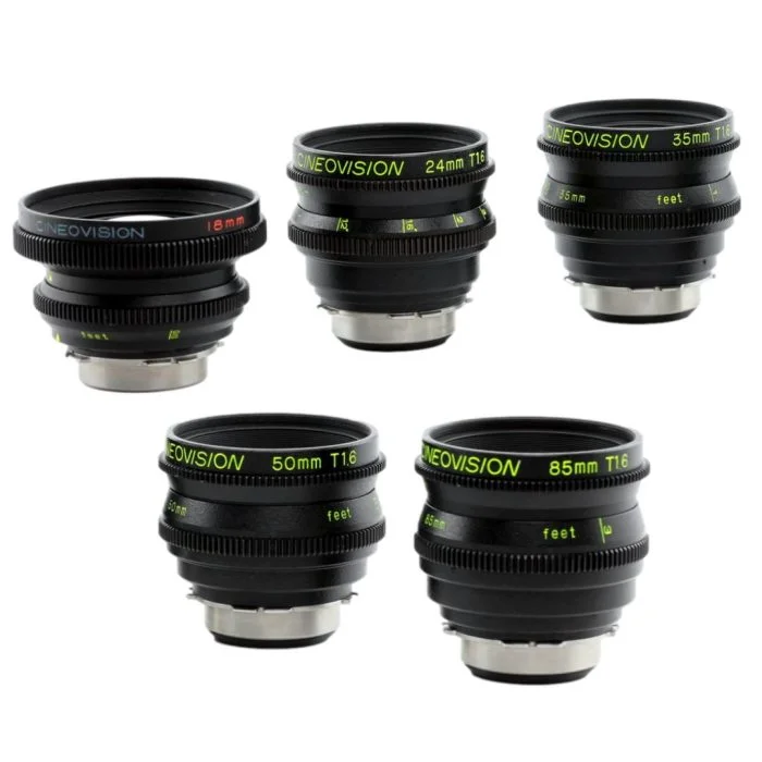 Rent Cineovision Spherical FF Prime 5 Lens Set